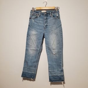 Abercrombie Curve Love Straight Ankle Jeans
